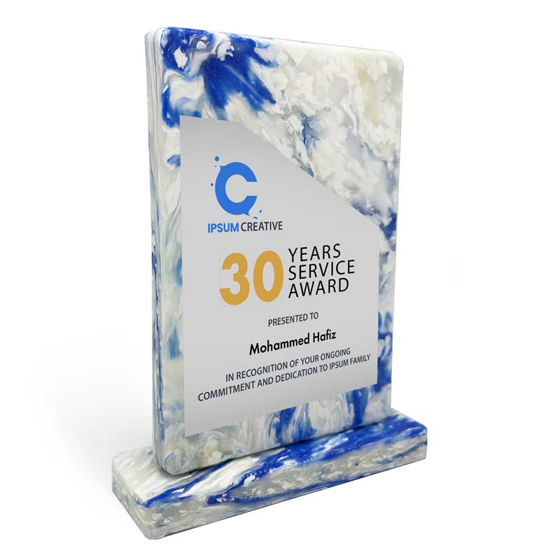 Ecowave Block Plaque